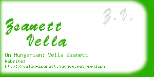 zsanett vella business card